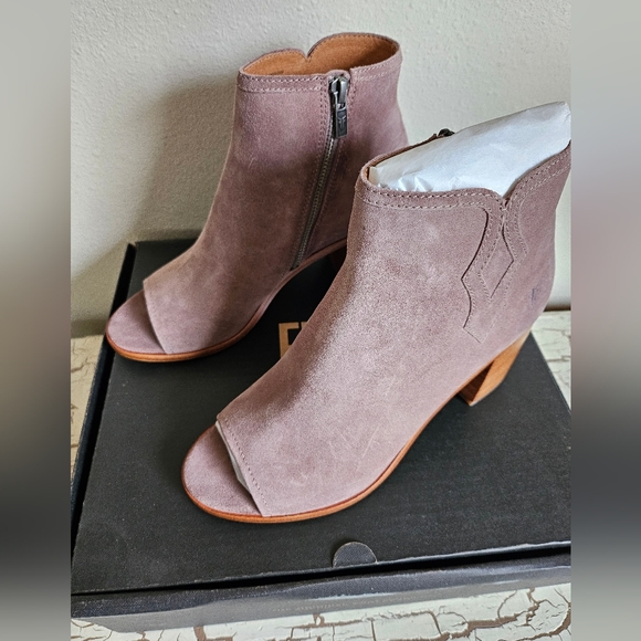 NEW FRYE Danica Peep Bootie 8.5 Dusty Rose - Picture 6 of 9
